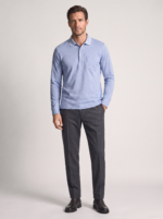 Men's Long Sleeve Lapel T-Shirt for Casual Wear
