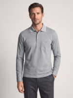 Men's Long Sleeve Lapel T-Shirt for Casual Wear - Image 6