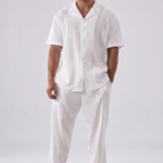 Men's Casual Commuter Shirt and Trousers Set