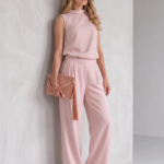 Women's Sleeveless Loose Jumpsuit with Pockets