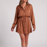 Women's Long Sleeve Jumpsuit with Button Detail