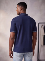 Men's Classic Polo Shirt with Chest Pocket - Image 2
