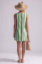 Women's Striped Summer Dress - Lightweight Sleeveless Style - Image 2