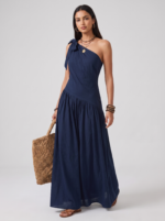 Women's Asymmetrical Maxi Dress for Summer Occasions - Image 2